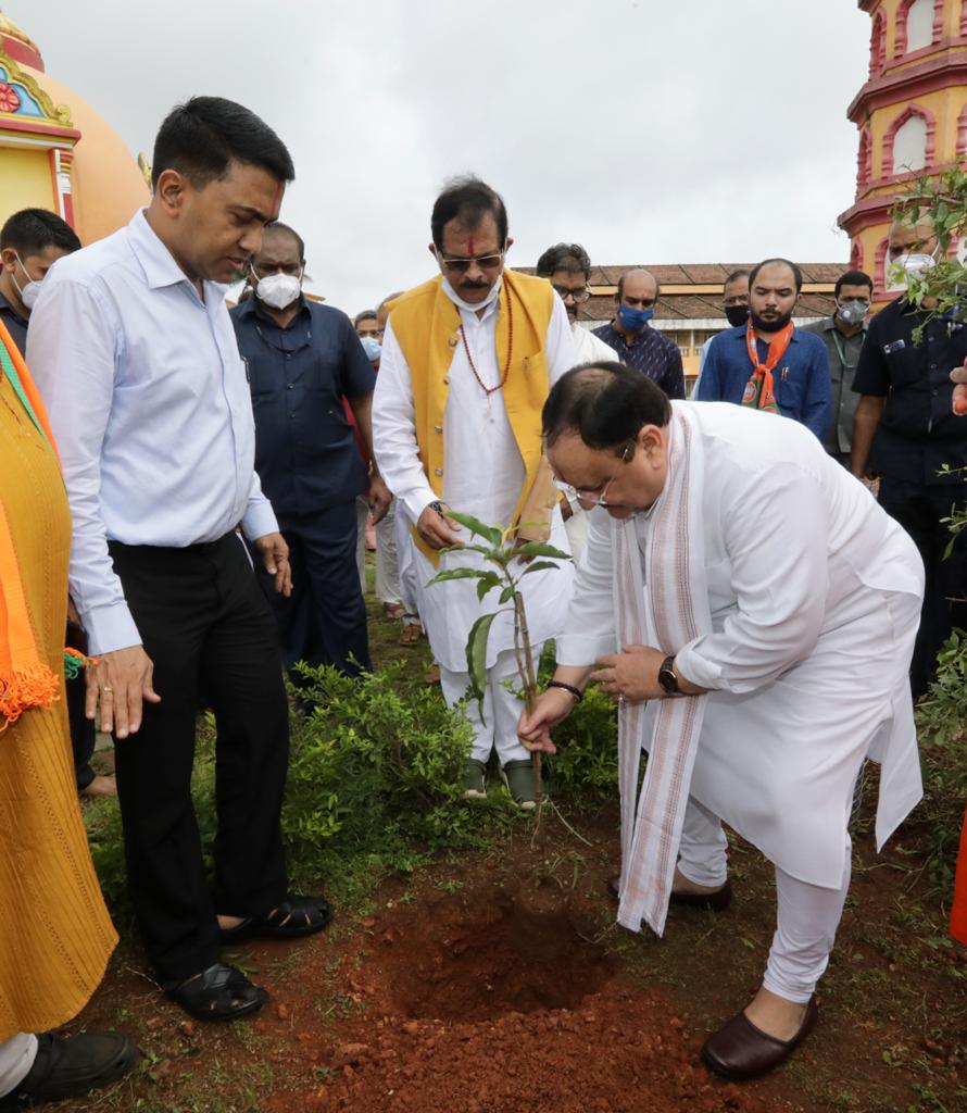 Bjp National President Shri J P Nadda Visited Tapobhumi Math And