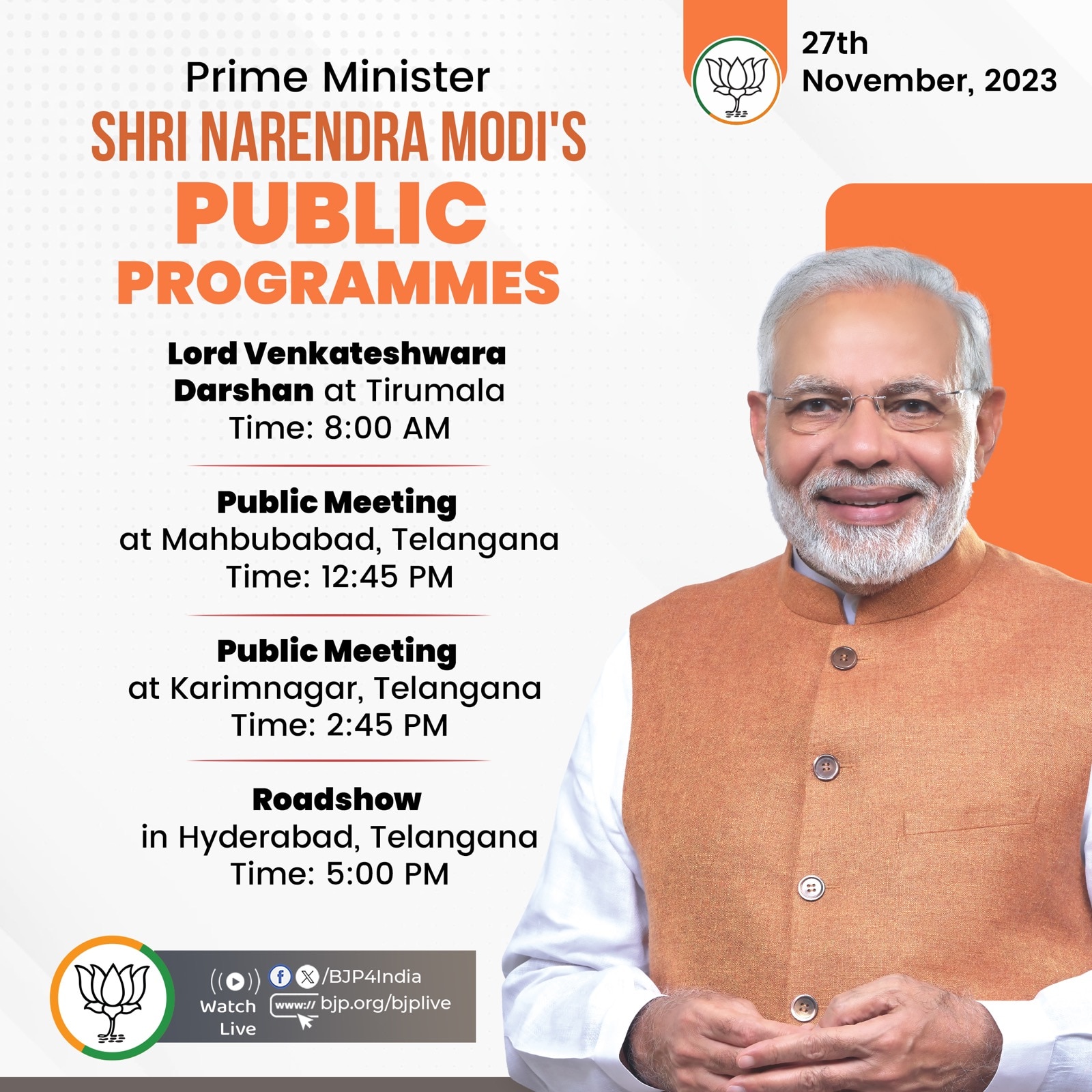 Narendra Modi's Public programmes