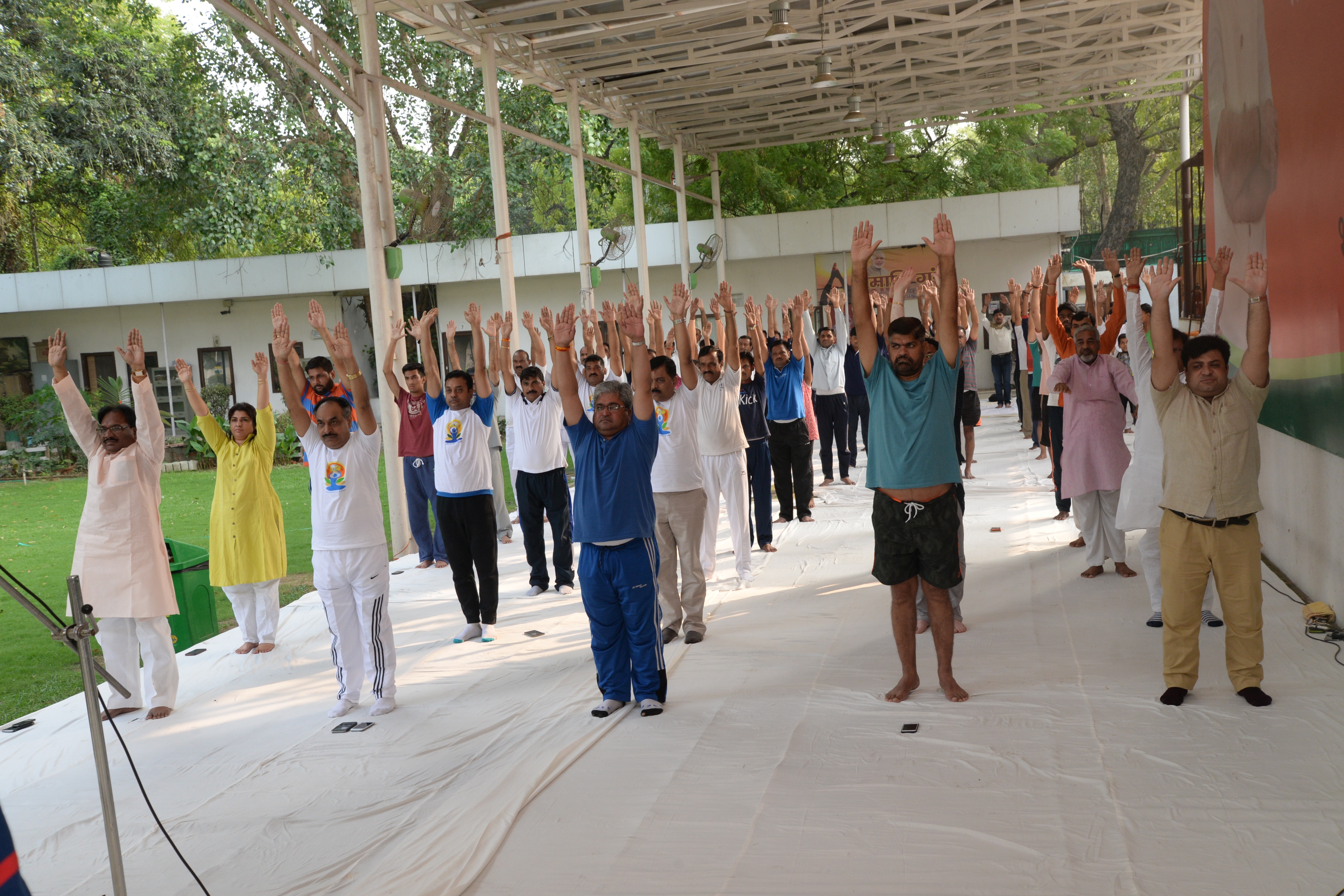 Photo : World Yoga Day at BJP Central Office 11, Ashoka Road