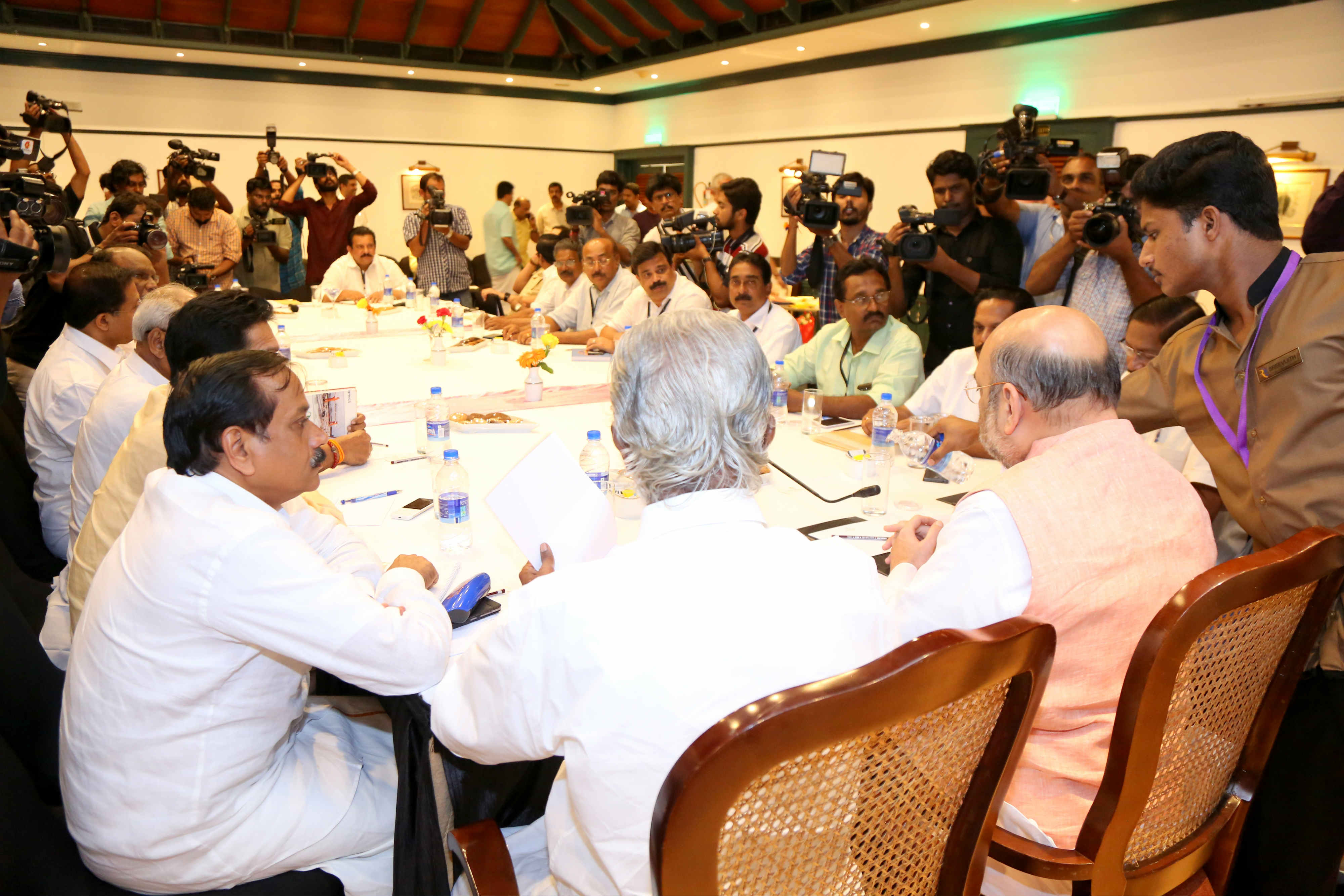 Photo : Meeting of NDA alliance of Kerala in Presence of BJP National President, Shri Amit Shah in Kozhikode (Kerala)