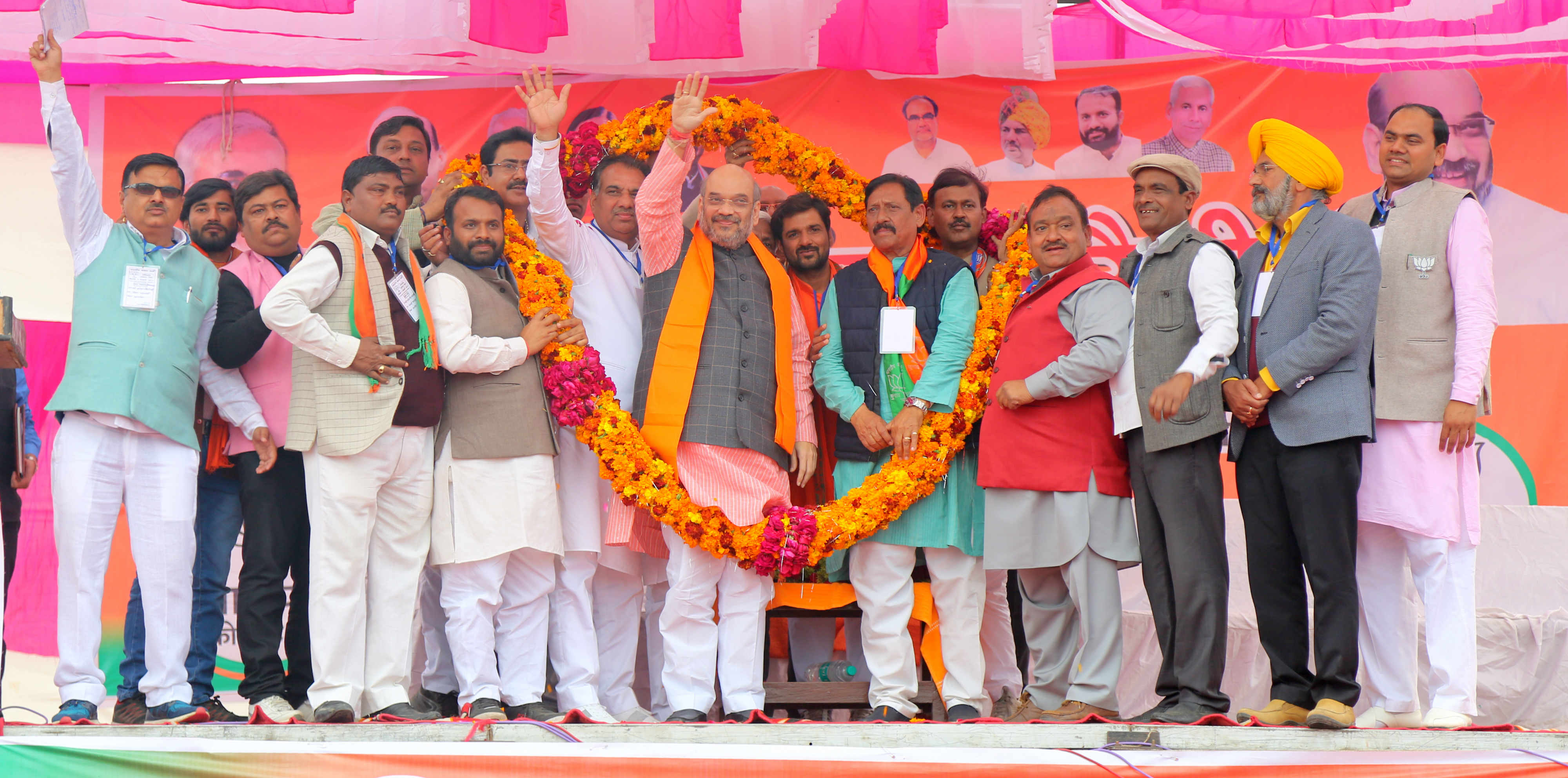 Photo : BJP National President Shri Amit Shah addressing a public meeting in Amroha (Uttar Pradesh)