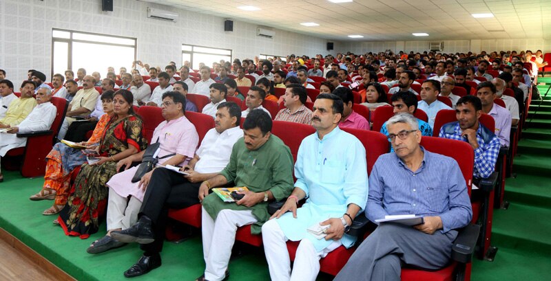 Photo : BJP National President Shri Amit Shah addressing meeting of Pandit Deen Dayal Upadhyay Birth centenary year and Karya Vistar Yojana at State BJP Office, Jammu