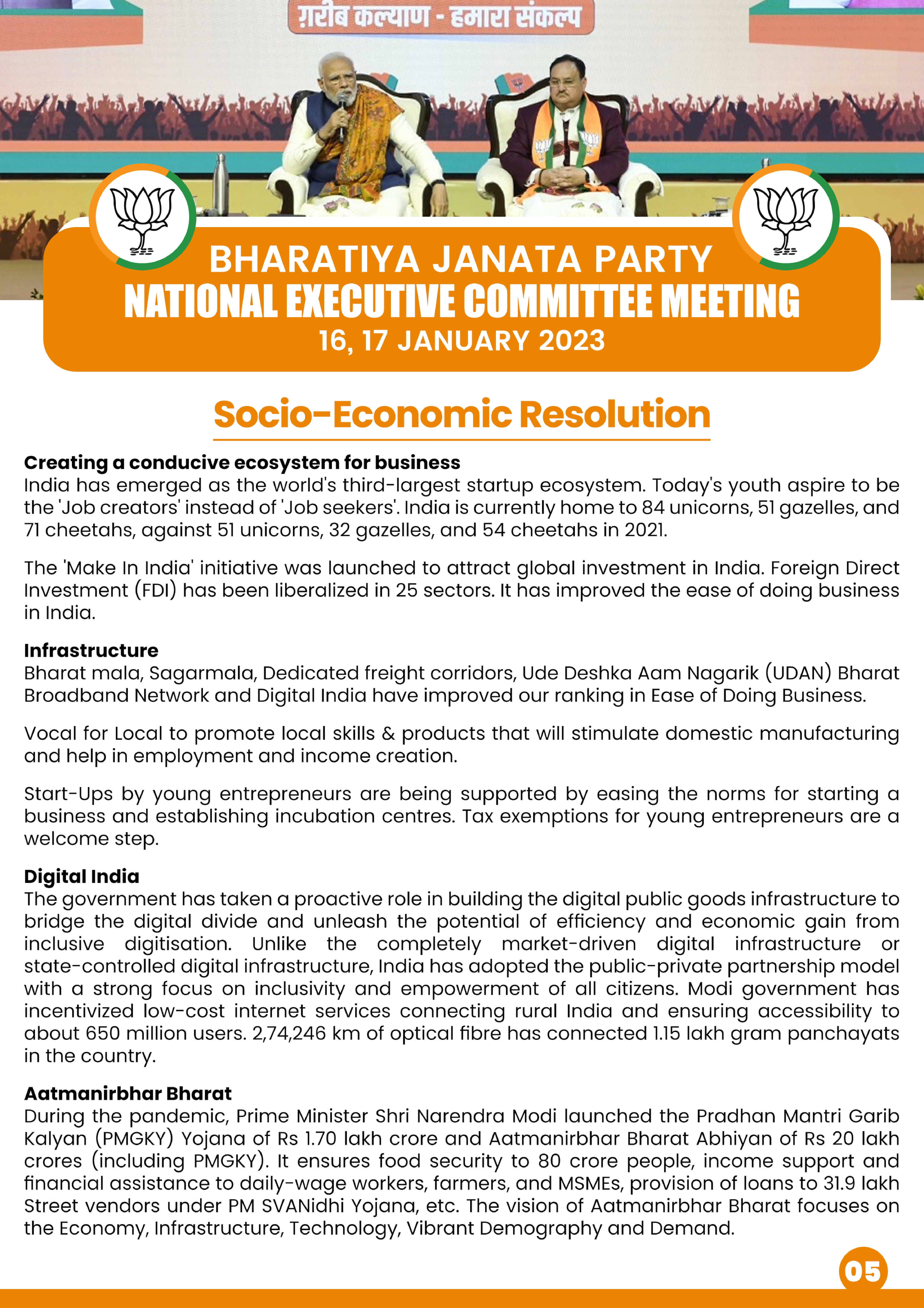 Socio-Economic Resolution