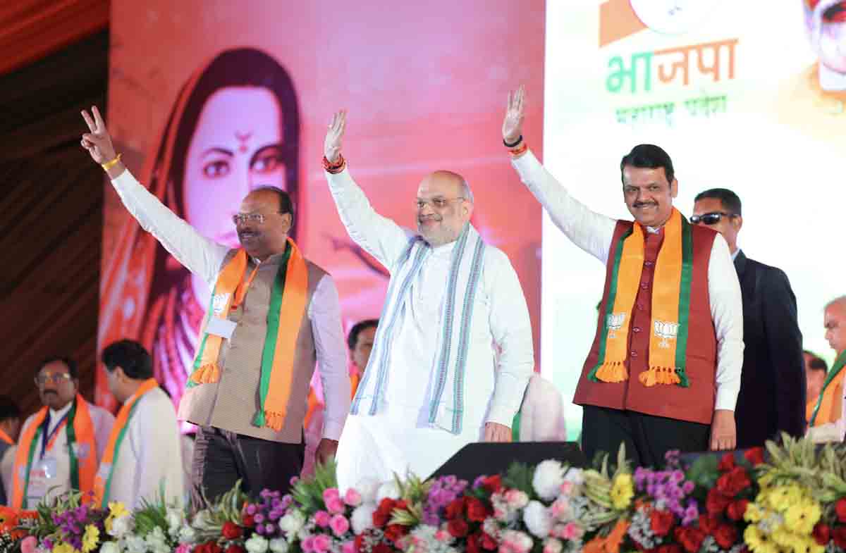 Hon’ble Union Home Minister & Minister of Cooperation Shri Amit Shah while addressing the concluding session of Maharashtra BJP State Convention in Shirdi (Maharashtra)