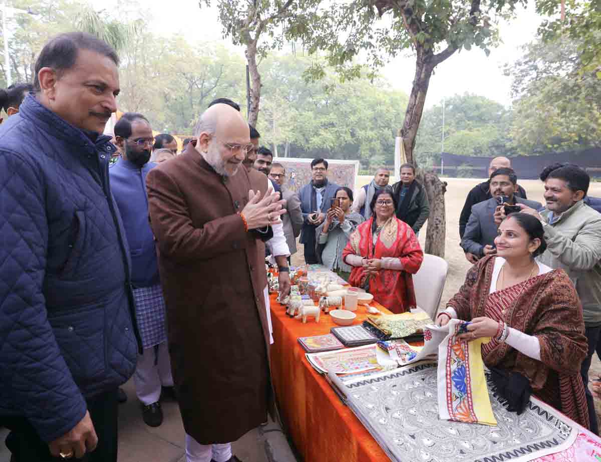 Hon'ble Union Home Minister and Minister of Cooperation Shri Amit Shah attend Makar Sankranti Mahotsav at residence of JDU working President Shri Sanjay Jha in New Delhi