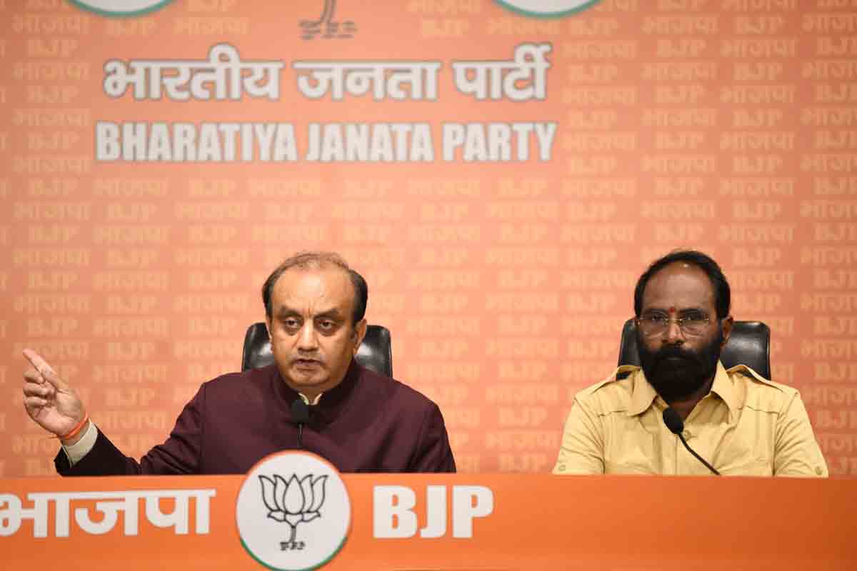 Press conference of BJP National Spokesperson Dr. Sudhanshu Trivedi (MP)