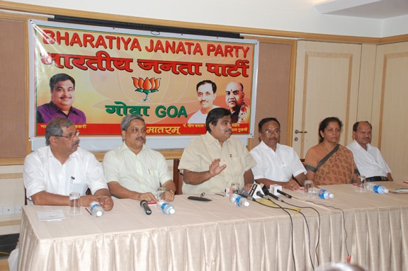 BJP National President, Shri Nitin Gadkariji at Hotel Fidalgo (Goa) on misuse of CBI by UPA on May 06, 2010