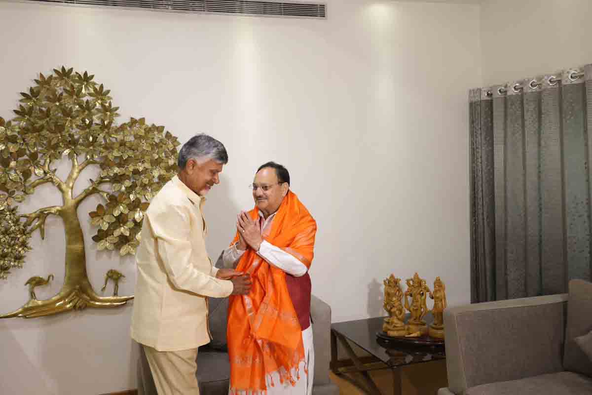 Hon'ble BJP National President & Union Minister Shri J.P. Nadda met TDP ...