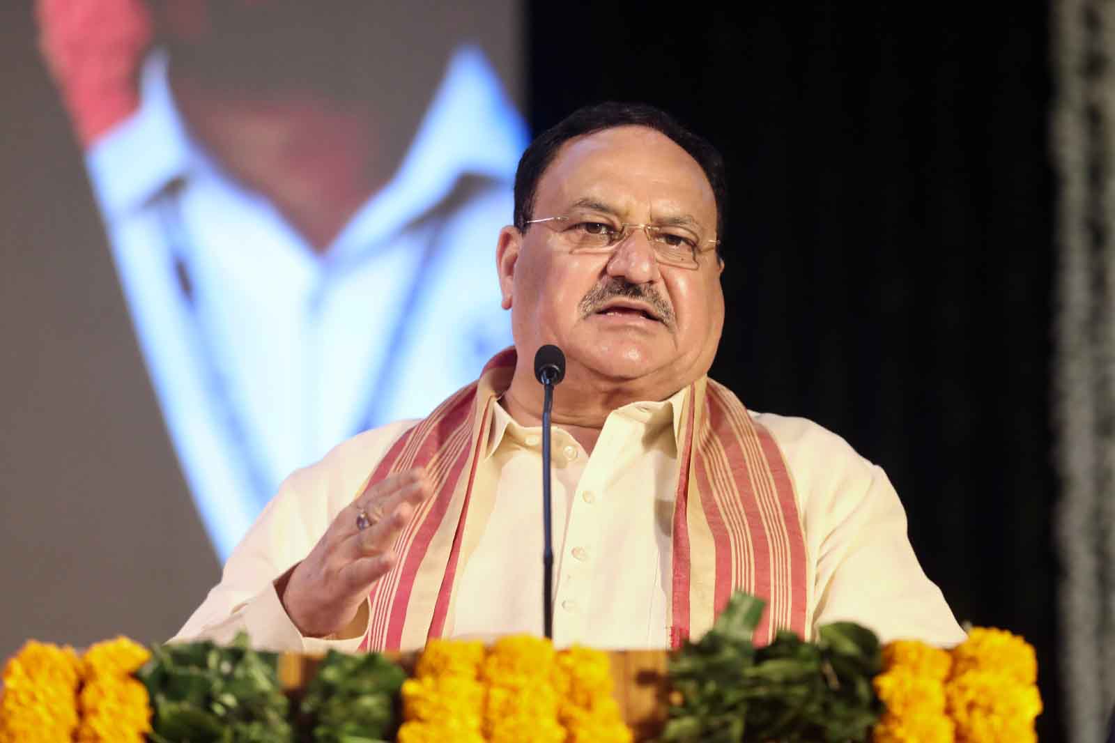 BJP National President Shri J.P. Nadda addressing 