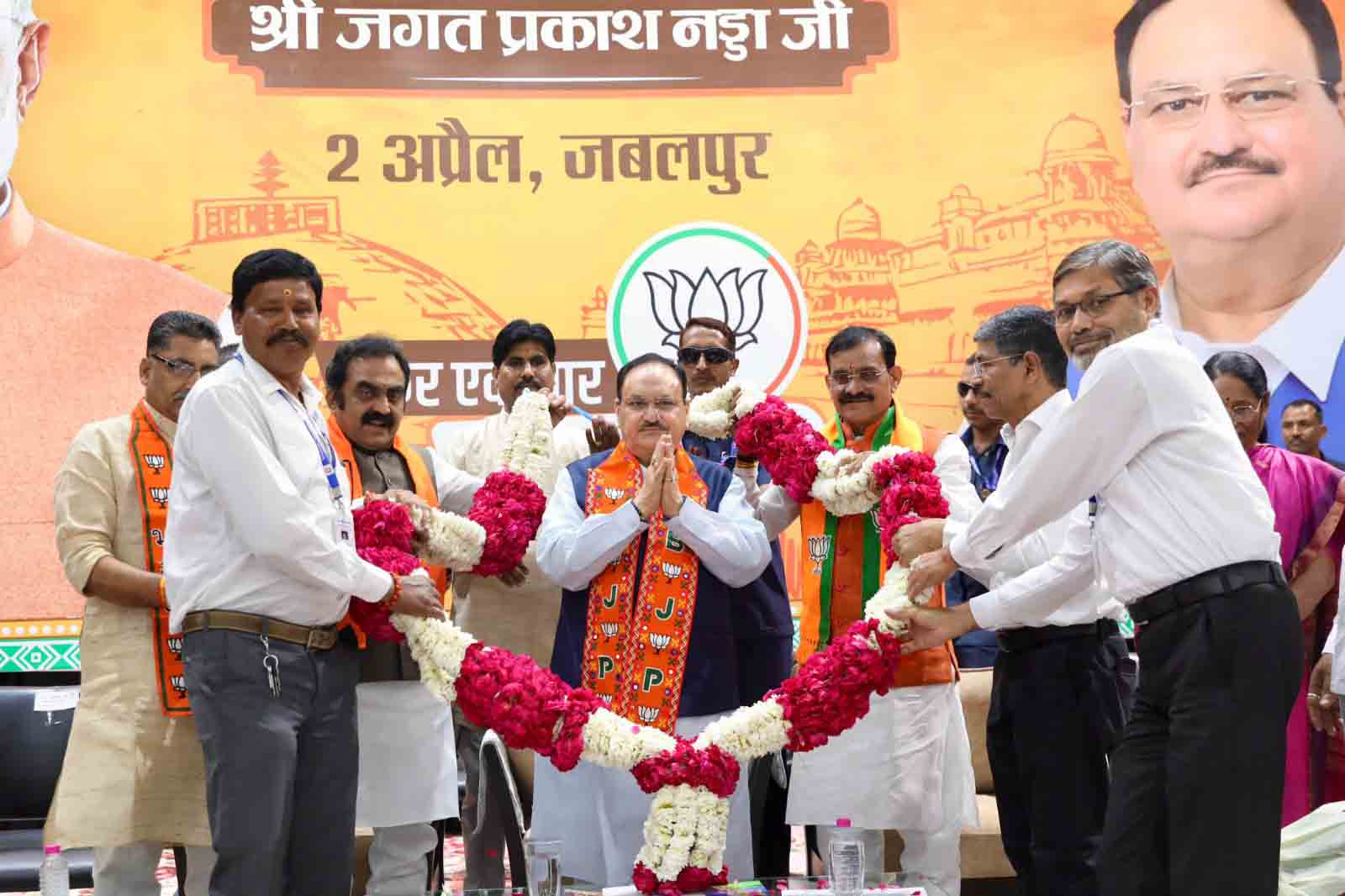 Hon'ble BJP National President Shri J.P. Nadda while addressing ...