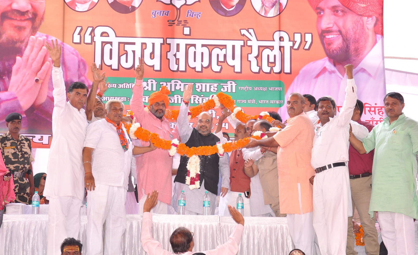 BJP National President, Shri Amit Shah addressing a public meeting at ...