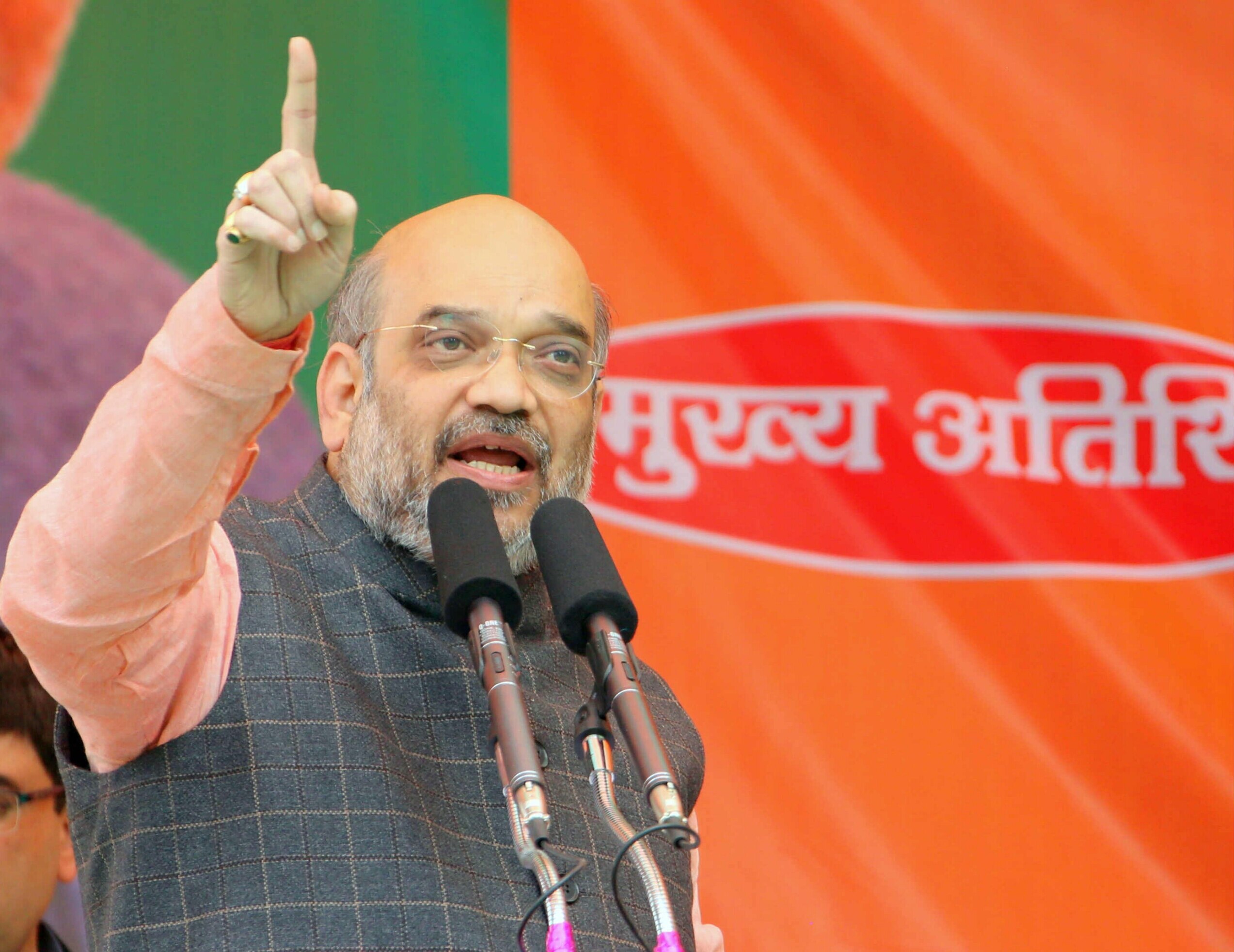 Bjp National President, Shri Amit Shah Addressing A Public Meeting At 