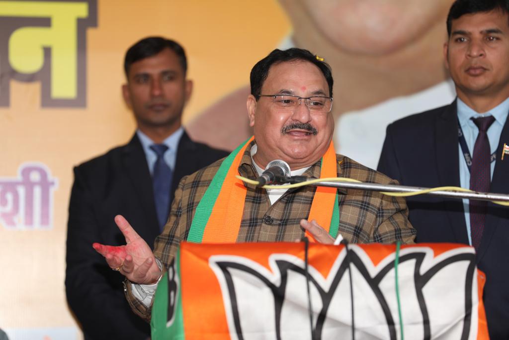 Photographs : Warm Welcome Of BJP National President Shri J.P. Nadda At ...