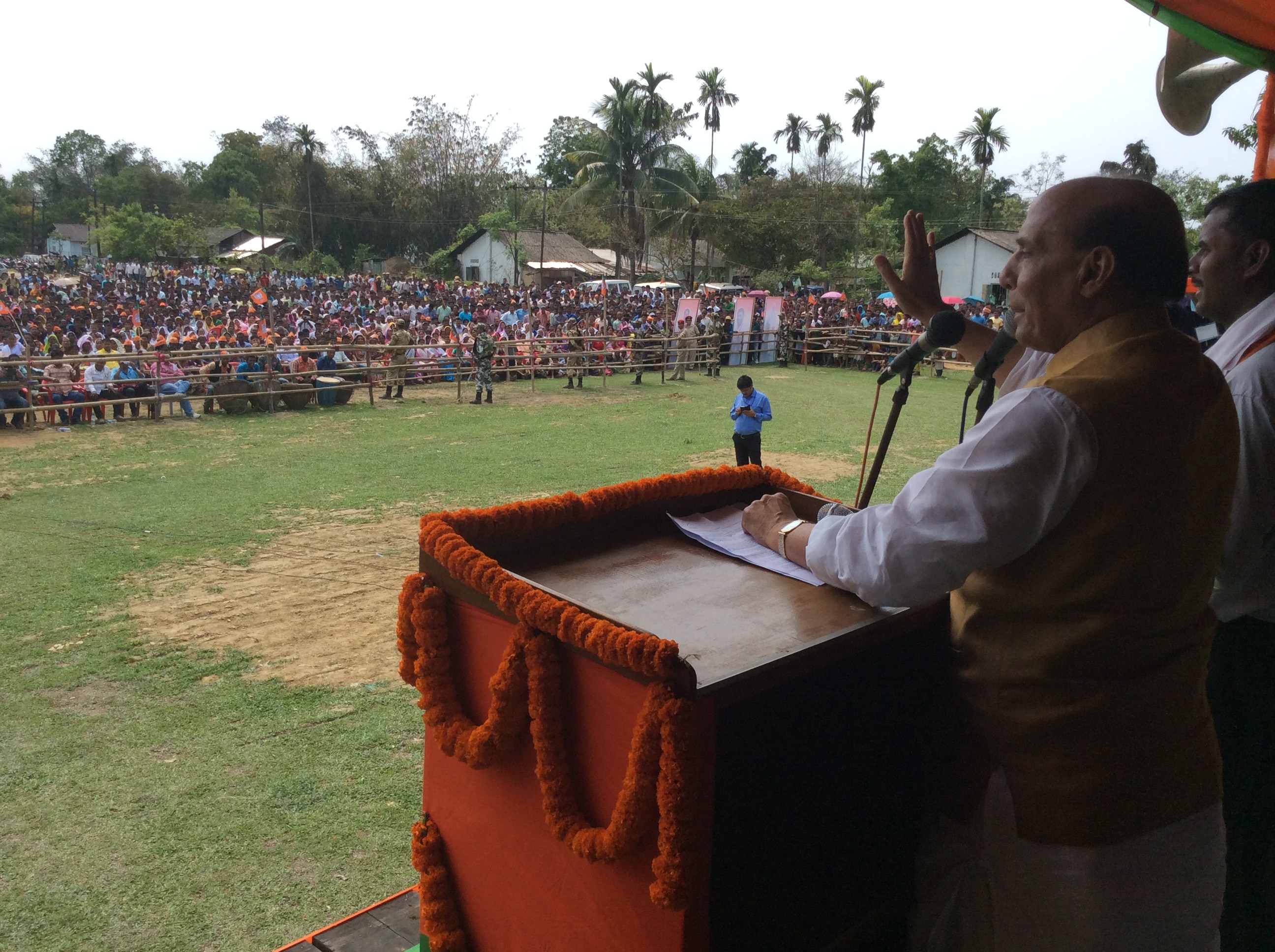 Shri Rajnath Singh addressing public meetings in Assam  on March 30, 2016